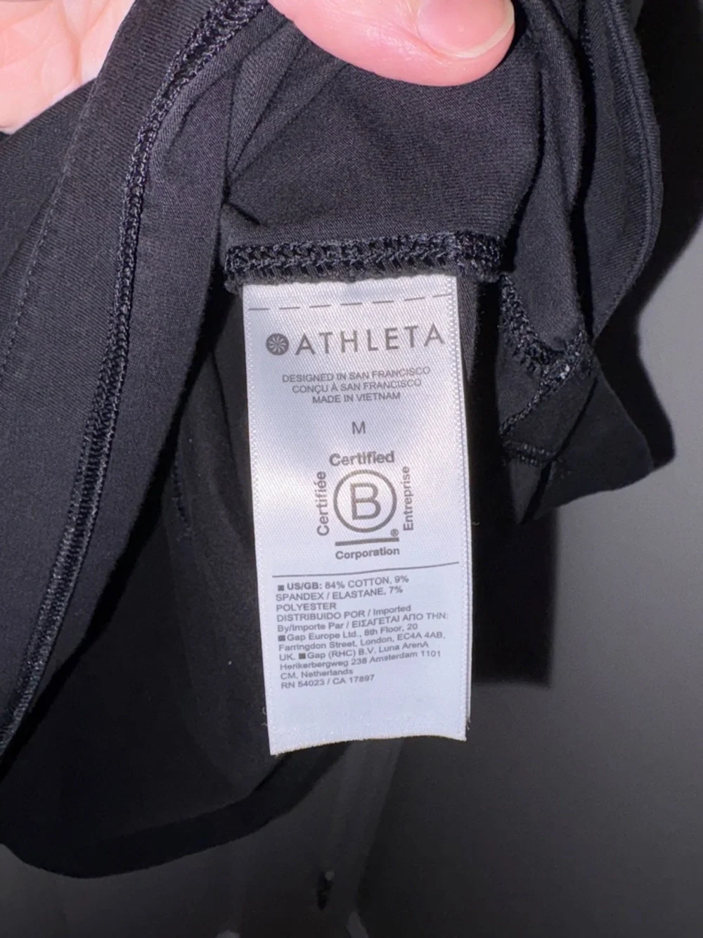 Athleta Black Short-Sleeve Crew Tee - Picture 3 of 5